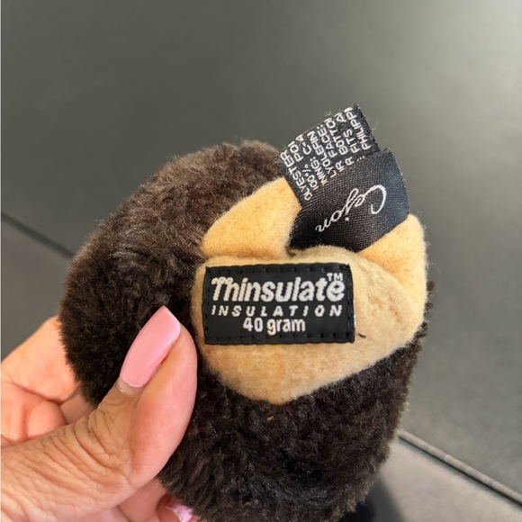 Elegant Brown and Paisley Velvet Gloves Set - Picture 7 of 7